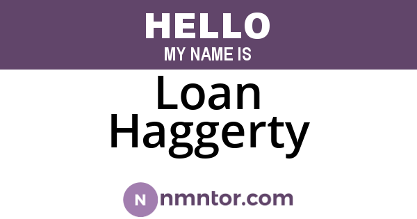 Loan Haggerty