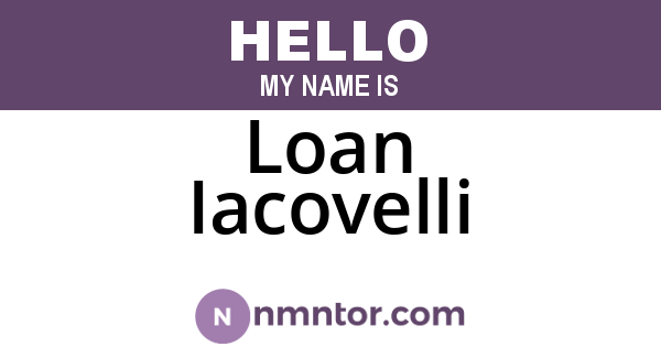 Loan Iacovelli