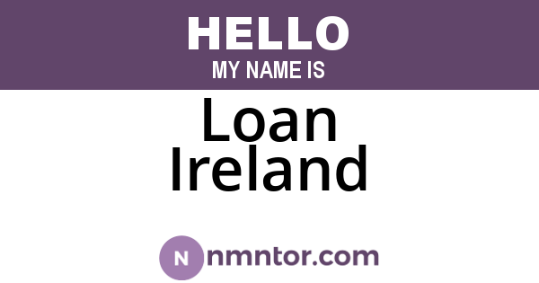 Loan Ireland