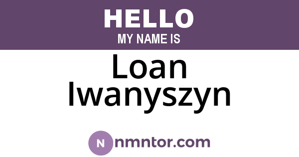 Loan Iwanyszyn