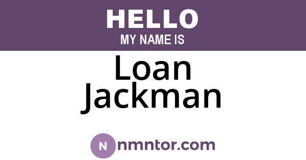 Loan Jackman