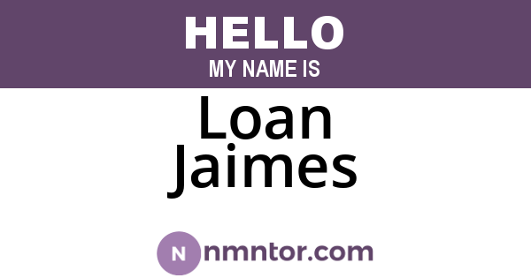Loan Jaimes