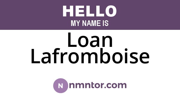 Loan Lafromboise