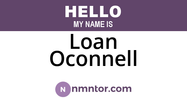 Loan Oconnell
