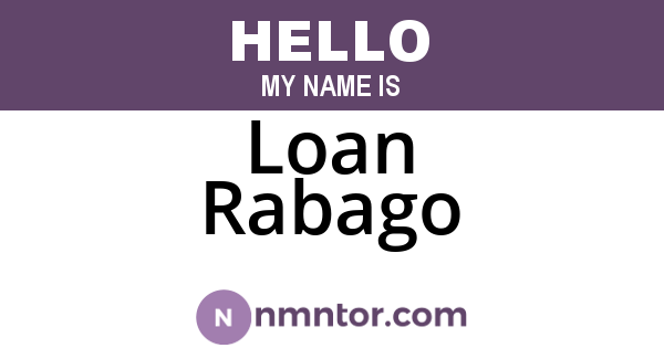 Loan Rabago