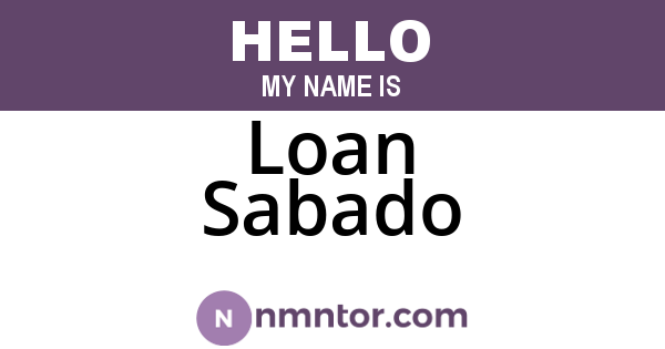 Loan Sabado