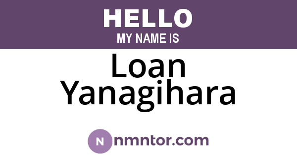 Loan Yanagihara