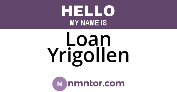 Loan Yrigollen