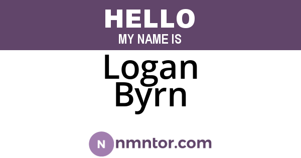 Logan Byrn