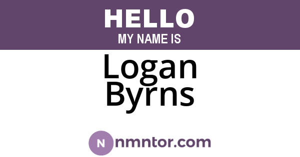Logan Byrns
