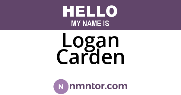 Logan Carden