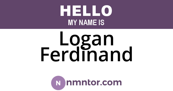 Logan Ferdinand