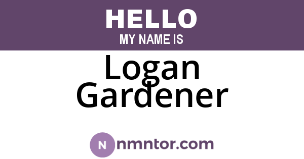 Logan Gardener