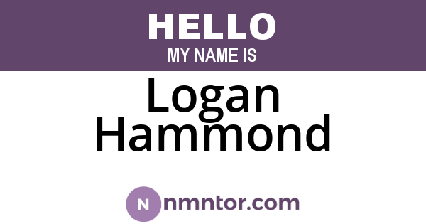 Logan Hammond