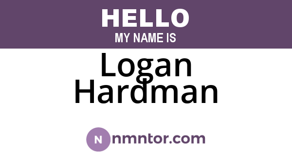 Logan Hardman