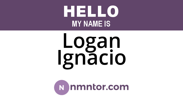 Logan Ignacio