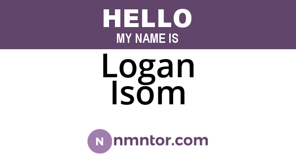 Logan Isom