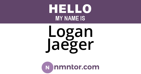 Logan Jaeger