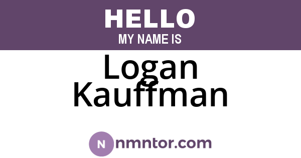 Logan Kauffman