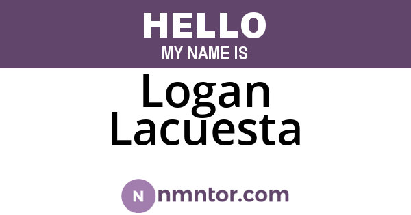 Logan Lacuesta