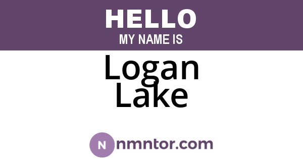 Logan Lake