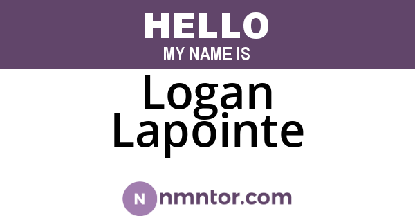 Logan Lapointe