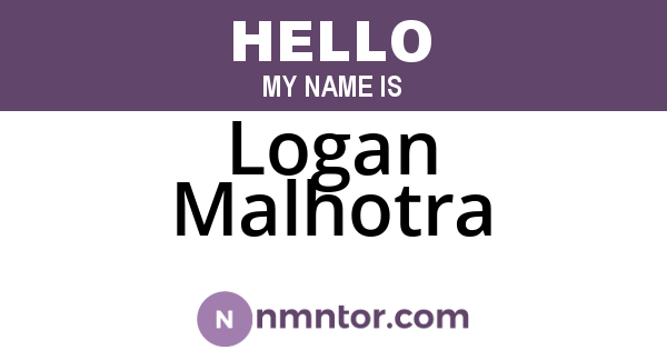 Logan Malhotra