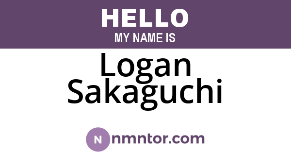 Logan Sakaguchi