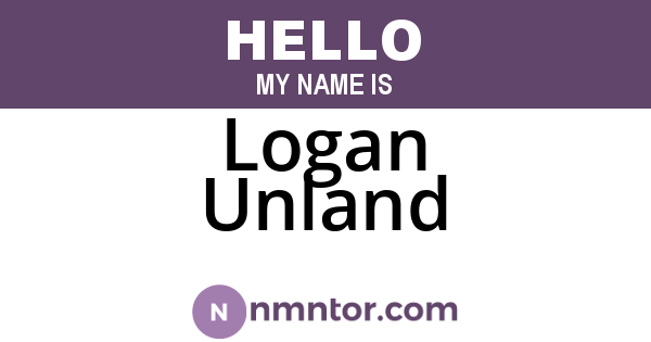 Logan Unland