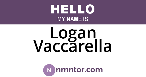 Logan Vaccarella