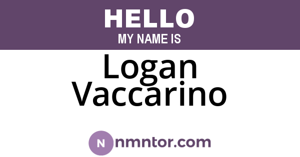 Logan Vaccarino