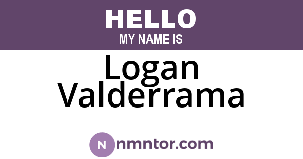 Logan Valderrama
