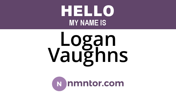 Logan Vaughns