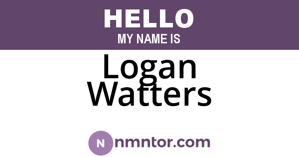 Logan Watters