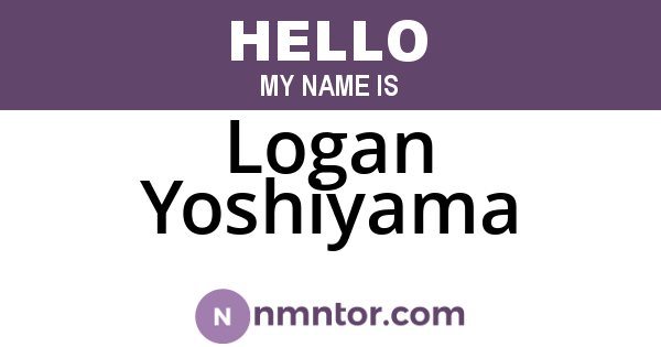 Logan Yoshiyama