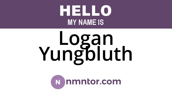 Logan Yungbluth