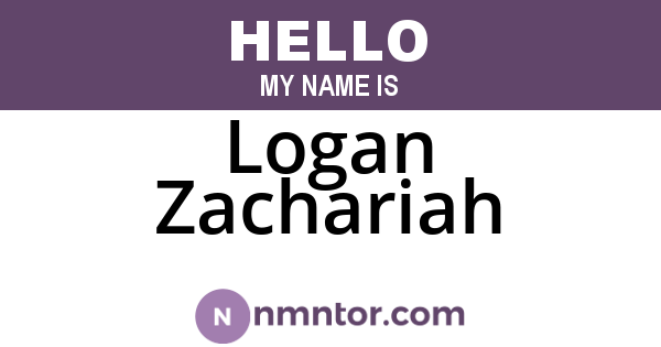 Logan Zachariah
