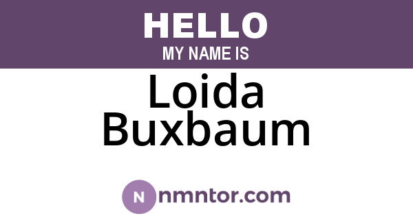 Loida Buxbaum