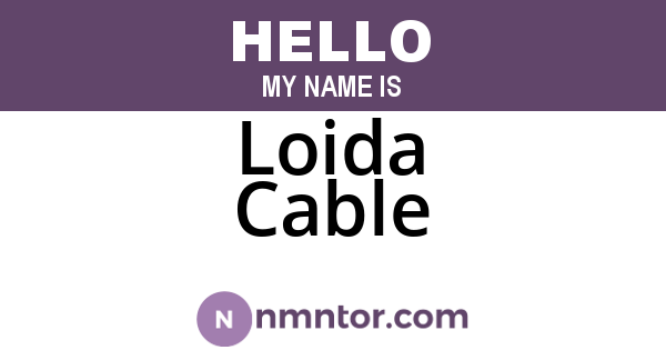 Loida Cable