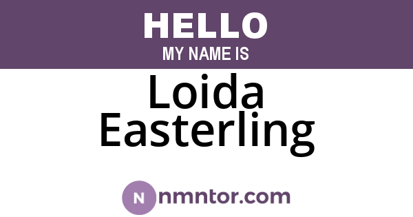 Loida Easterling