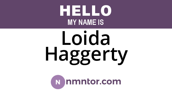 Loida Haggerty