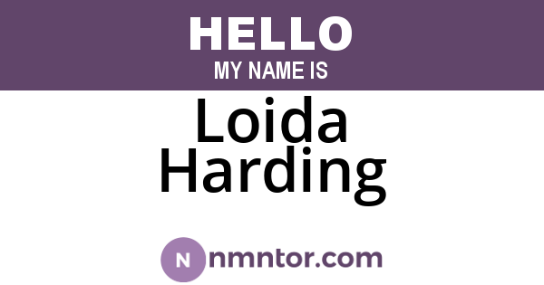 Loida Harding