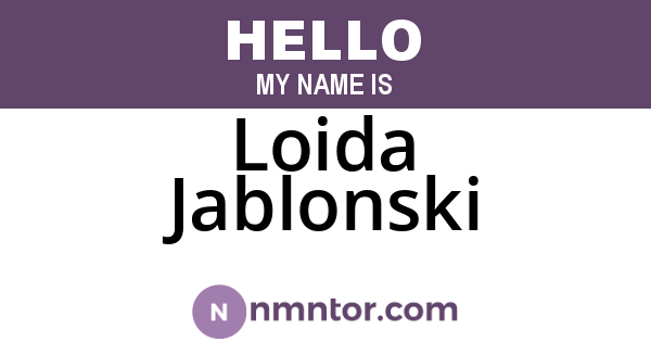 Loida Jablonski