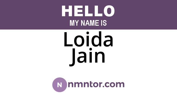 Loida Jain