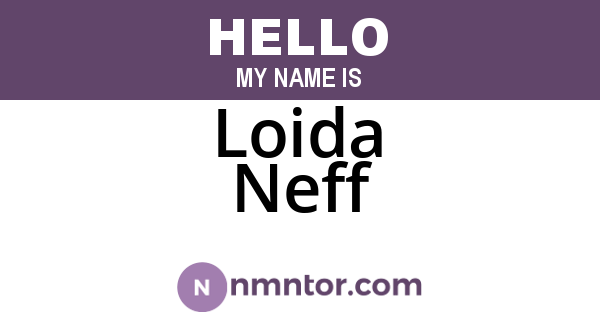 Loida Neff