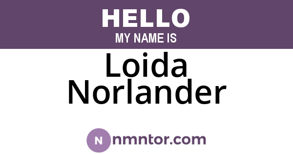 Loida Norlander