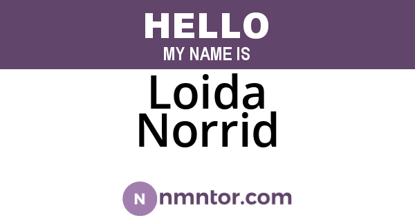 Loida Norrid