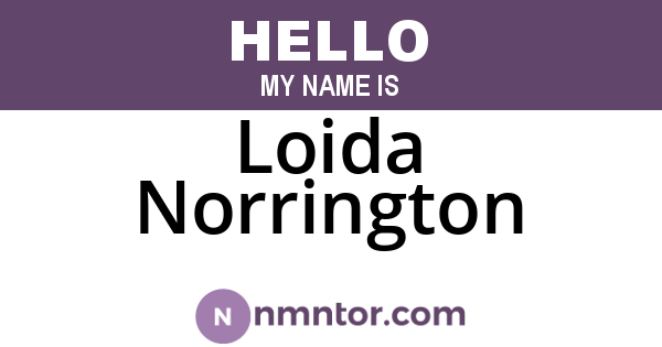 Loida Norrington