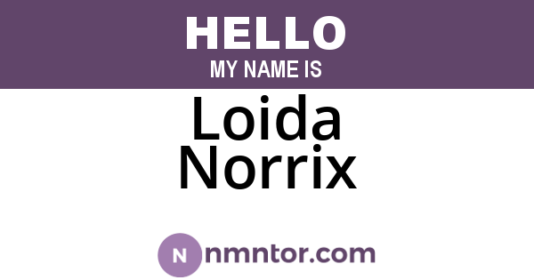 Loida Norrix