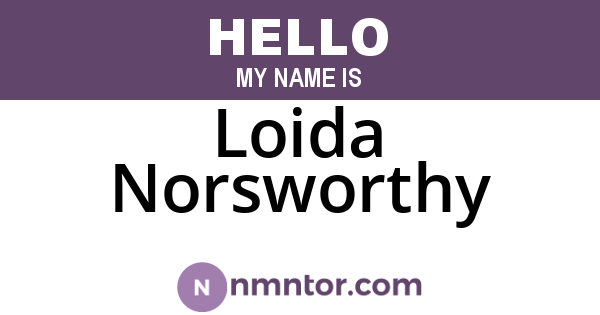 Loida Norsworthy